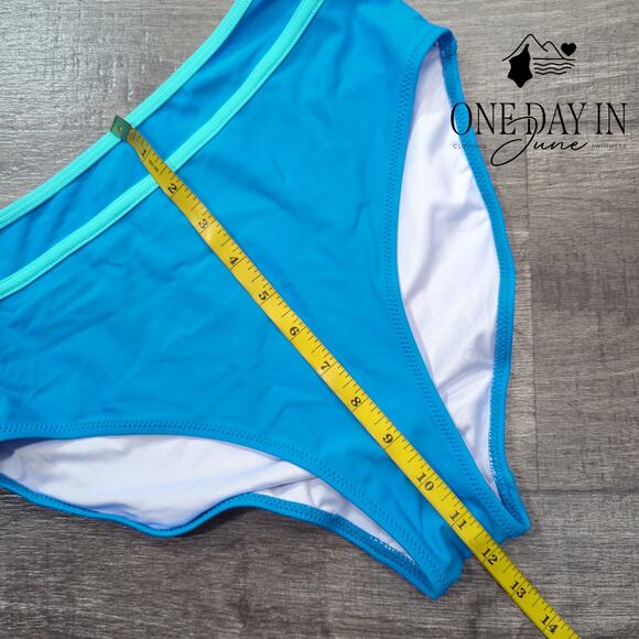 Blooming Jelly High Waist Crop Bikini Swimsuit Size S - Picture 4 of 5